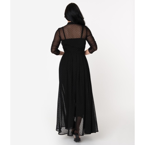 *SOLD* I Love Lucy Black Swiss Dot Starlet Duster - Picture 7 of 12